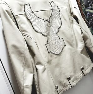 Harley Davidson leather motorcycle jacket